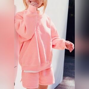 Girls Pink‎ Sweatshirt and Shorts Set Zise 3 Years